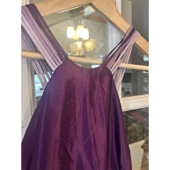 Vintage Nadine Purple Ombré Whimsygoth Y2K Fairy Formal Maxi Dress Medium Aa - Picture 4 of 7